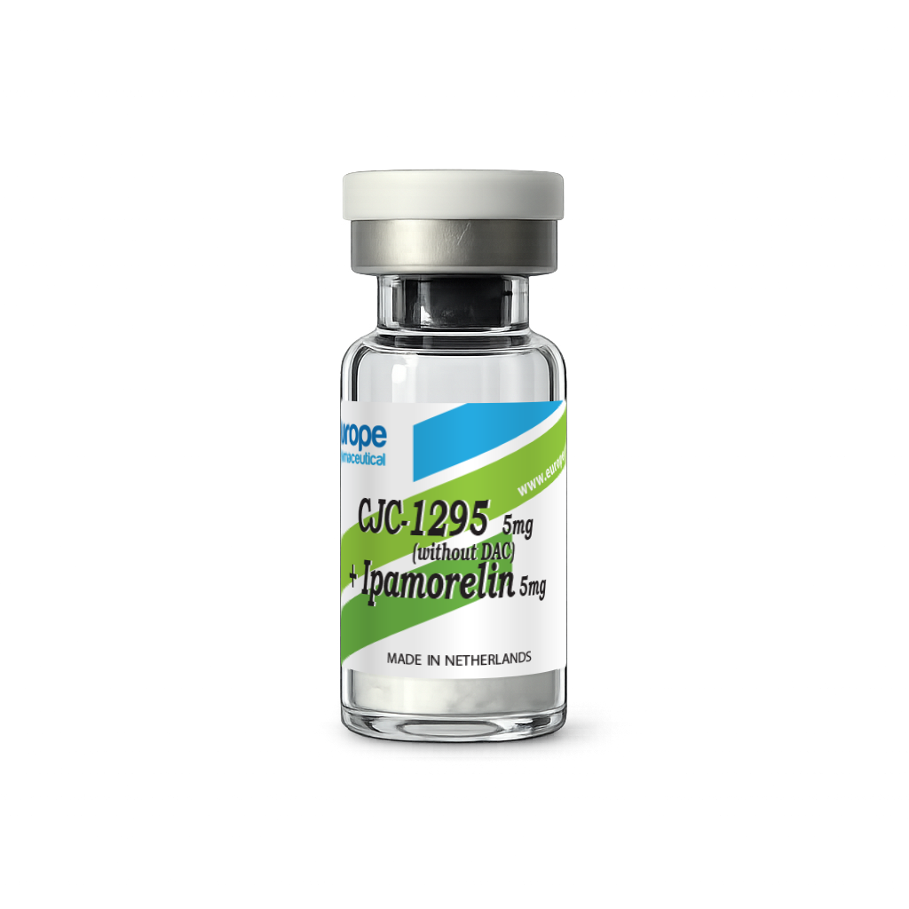 CJC-1295 without DAC + Ipamorelin Research Blend, CJC-1295 without DAC 5 mg + Ipamorelin 5 mg — product vial