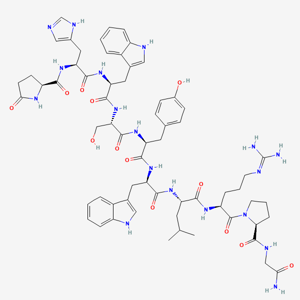 Triptorelin: struttura chimica 2D
